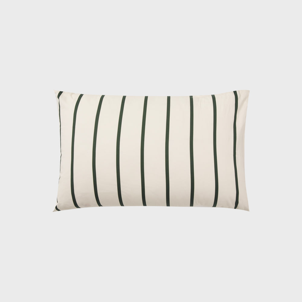 Striped pillow cover (ivory)